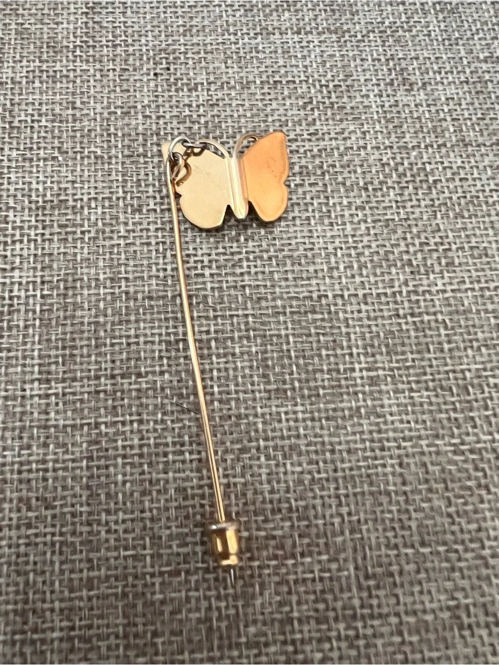 Gold Tone Floral and Cameo Stick Pins - Pink Rose and Gold Accents